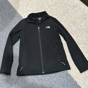 Black Full Zip North Face Coat
